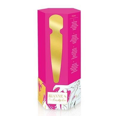 Вібромасажер Rianne S: Bella Mini Wand Rose, 10 режимів роботи, медичний силікон, подарункове пакова SO3868 фото