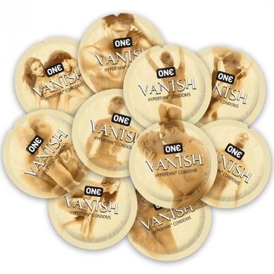 Презерватив ONE Vanish Hyperthin, 1 шт, ультратонкий, з мастилом SX0778 фото