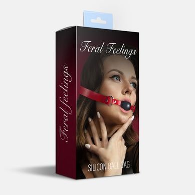 Кляп силіконовий Feral Feelings Silicon Ball Gag Red/Black SO8268 фото