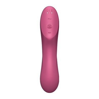 Вакуумний стимулятор із вібрацією Satisfyer Curvy Trinity 3 Red SO6117 фото