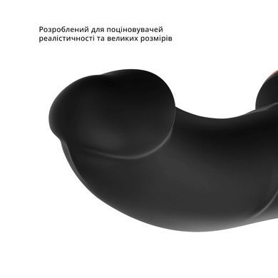 Фалоімітатор Fun Factory THE BOSS STUB, чорний, реалістична текстура, довжина 17,9 см, діаметр 4,1см SX0989 фото