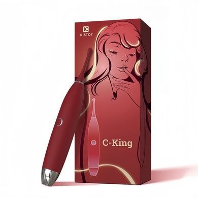 Клиторальный вибратор KisToy C-King, с двумя доп. насадками, мощная точечная стимуляция SO3617 фото