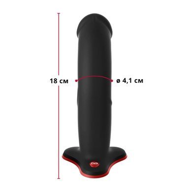 Фалоімітатор Fun Factory THE BOSS STUB, чорний, реалістична текстура, довжина 17,9 см, діаметр 4,1см SX0989 фото