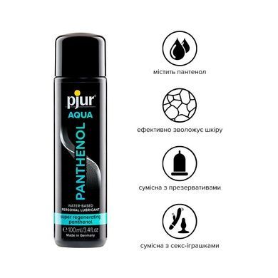 Смазка на водной основе pjur Aqua Panthenol 100 мл с пантенолом, уход и увлажнение PJ13610 фото