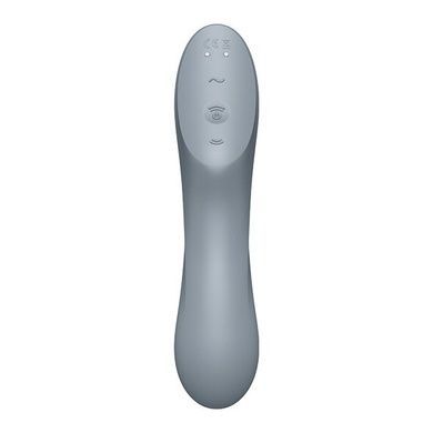 Вакуумний стимулятор з вібрацією Satisfyer Curvy Trinity 3 BlueGrey SO6118 фото