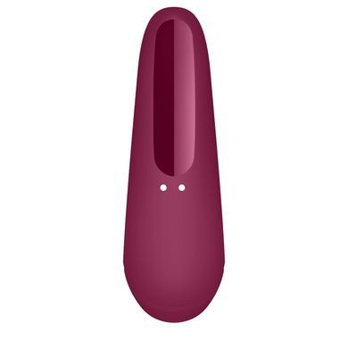 Вакуумний кліторальний стимулятор Satisfyer Curvy 1+ Rose Red з керуванням через інтернет SO3780 фото