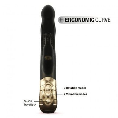 Вібратор-кролик Dorcel Baby Rabbit Gold 2.0 з перловим масажем і голівкою, що обертається SO4068 фото