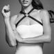 Портупея з екошкіри Bijoux Indiscrets MAZE &mdash; Cross Chest Harness Black SO6635 фото 2