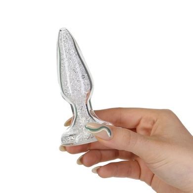 Скляна анальна пробка Pillow Talk &ndash; Fancy - Luxurious Glass Anal Plug SO6833 фото