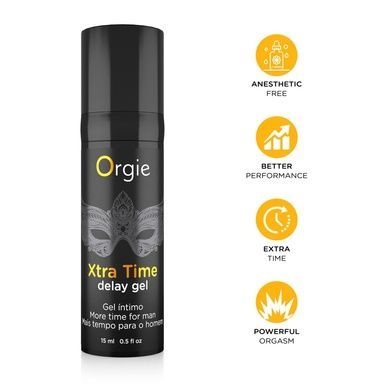 Гель-пролонгатор Orgie Xtra Time Delay Gel, 15 мл, на водной основе, без анестетиков SX1567 фото