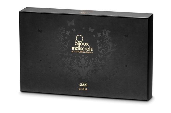 Пов&rsquo;язка-стрічка з сатину 2в1 Bijoux Indiscrets: Shhh (пов&rsquo;язка на очі і стрічка для зв&rsquo;язування) SO2319 фото