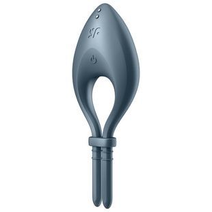 Эрекционное смарт виброкольцо лассо с регулировкой размера Satisfyer Bullseye Dark Blue SO6121 фото
