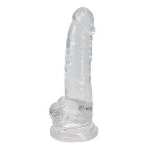 Прозрачный фаллоимитатор Alive Jelly Dildo Torrent, ТПЕ, присоска, диаметр 4.5см, длина 20,6см SO5313 фото