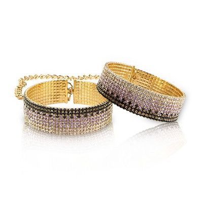 Лакшері наручники-браслети із кристалами Rianne S: Diamond Cuffs, подарункова упаковка SO3873 фото