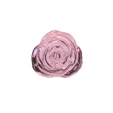 Стеклянная анальная пробка Pillow Talk Rosy Luxurious Glass Anal Plug, ⌀3,3 см, вибропуля в подарок SO6834 фото