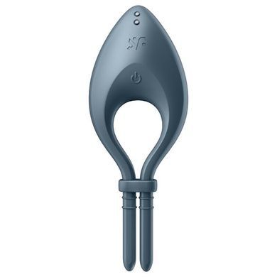 Эрекционное смарт виброкольцо лассо с регулировкой размера Satisfyer Bullseye Dark Blue SO6121 фото