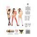 Бодистокинг Passion BS016 red, комбинезон, имитация топа и чулок PBS016R фото 5