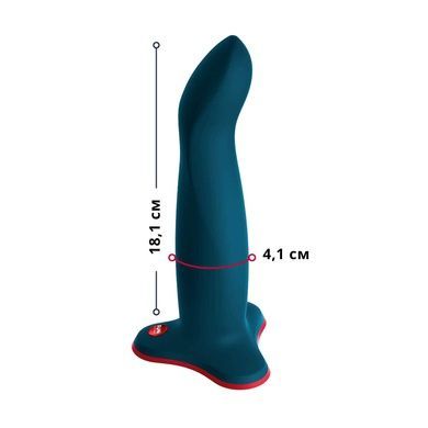 Фалоімітатор Fun Factory LIMBA FLEX L, колір морської хвилі, гнучкий, з ефектом пам&rsquo;яті, підходить для точки G SX0996 фото