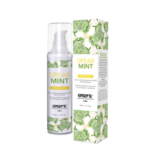 Масажна олія EXSENS Organic Spear Mint 50мл розігріває, без цукру, без парабенів, їстівна SO2380 фото