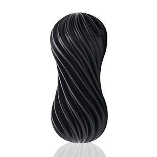 Мастурбатор Tenga Flex Rocky Black с изменяемой интенсивностью, можно скручивать SO1646 фото