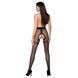 Колготки с открытым доступом, контрастная двойная резинка TIOPEN 015 black 3/4 (20 den) &mdash; Passion SO5828 фото 4