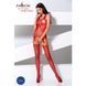 Бодистокинг Passion BS070 red, комбинезон, имитация чулок и ажурного топа PBS070R фото 2
