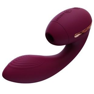 Вакуумный вибратор Kistoy Tina Mini Violet, вагинально-клиторальный SO4953 фото