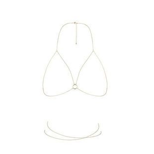 Ланцюжок портупея Bijoux Indiscrets Magnifique Bra Chain - Gold, прикраса на тіло SO2656 фото