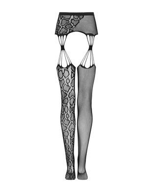 Эротические колготки-бодистокинг Obsessive Garter stockings S821 S/M/L, имитация чулок и пояса для ч SO8162 фото
