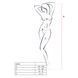 Бодистокинг Passion BS045 black, комбинезон, имитация чулок и боди PBS045B фото 4