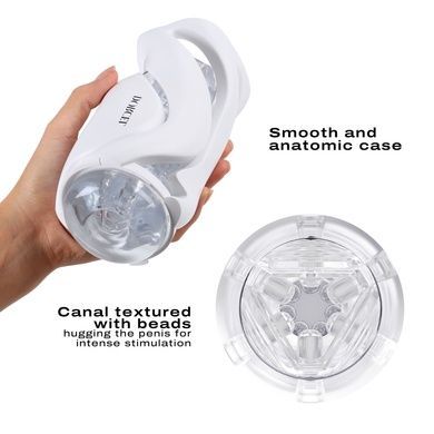 Мастурбатор Dorcel DEEP BLOW WHITE, подвійне використання SO7377 фото