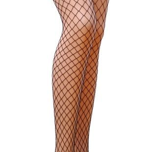 Колготки в сеточку без выделенных трусиков Passion TI019 nero 3/4 (fishnet) типа Кабаретка PS23204 фото