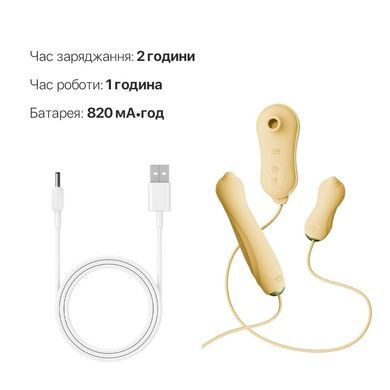 Набор 3в1 Zalo &mdash; UNICORN Set Yellow, виброяйцо, пульсатор, вакуумный стимулятор SO6689 фото