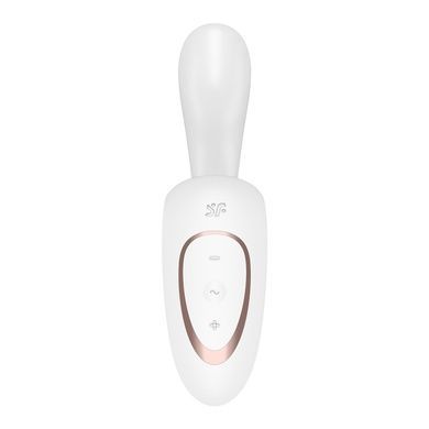 Вагінально-кліторальний вібратор Satisfyer G for Goddess 1 White, 2 мотори SX0576 фото