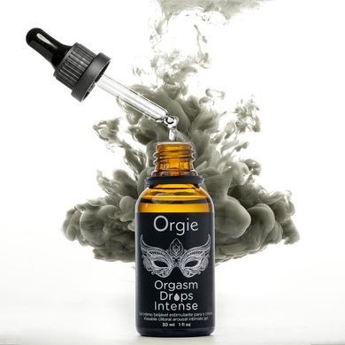 Збуджуючі краплі для клітора Orgie Orgasm Drops Intense, 30 мл, тепло-холод, смак яблука SX1530 фото