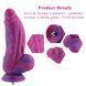 Фалоімітатор для секс-машин Hismith 9.45&Prime; Silicone Fantasy Series Dildo, система кріплення KlicLok, SO6214 фото 2