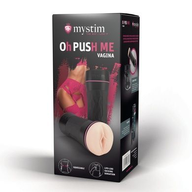 Мастурбатор-вагіна Mystim O(h) PUSH ME Vagina, можна стискати та регулювати вакуум SO8147 фото