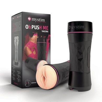Мастурбатор-вагіна Mystim O(h) PUSH ME Vagina, можна стискати та регулювати вакуум SO8147 фото