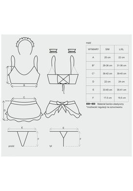 Obsessive Maid set S/M SO7715 фото
