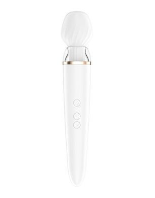Смарт вібромасажер зі змінною головкою Satisfyer Double Wand-er SO6135 фото