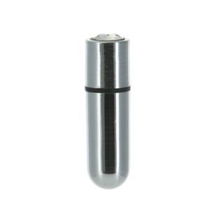 Вибропуля PowerBullet First-Class Bullet 2.5&Prime; with Key Chain Pouch, Silver, 9 режимов вибрации SO6848 фото