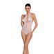 Бодистокинг с декольте Passion BS088 white, имитация корсетной шнуровки SO6384 фото 1