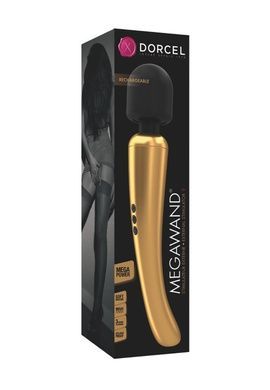 Мощный вибромассажер Dorcel Megawand Gold перезаряжаемый, 160 режимов SO1730 фото