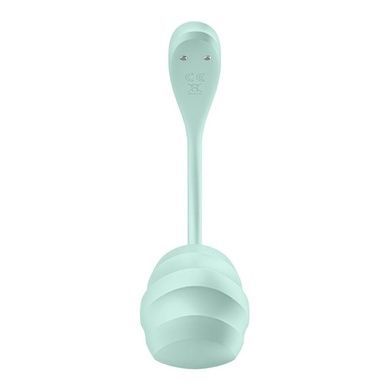Смарт-віброяйце Satisfyer Smooth Petal Connect App Mint SX0666 фото