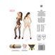 Бодистокинг Passion BS024 white, комбинезон, имитация чулок и пояса PBS024W фото 5