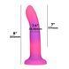 Фалоімітатор, що світиться у темряві, ADDICTION - Rave - 8" Glow in the Dark Dildo - Pink Purple SO6850 фото 4