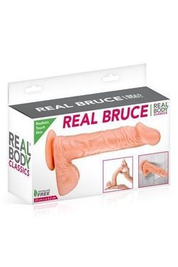 Фаллоимитатор Real Body - Real Bruce Flesh, TPE, диаметр 4,2см SO1895 фото
