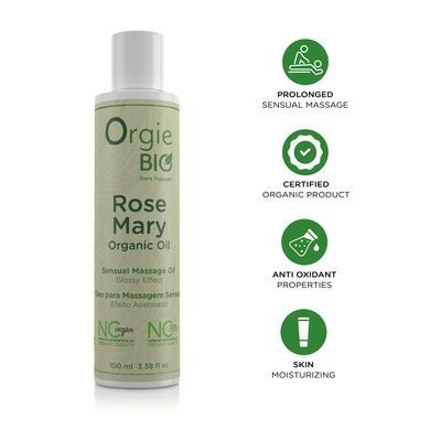Массажное масло Orgie &ndash; Bio Rosemary Organic Oil (100 мл), органическое, веганская формула SX1535 фото