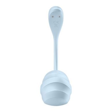 Смарт-віброяйце Satisfyer Smooth Petal Connect App Light Blue SX0667 фото