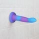 Фалоімітатор, що світиться у темряві, ADDICTION - Rave - 8" Glow in the Dark Dildo - Blue Purple SO6851 фото 6